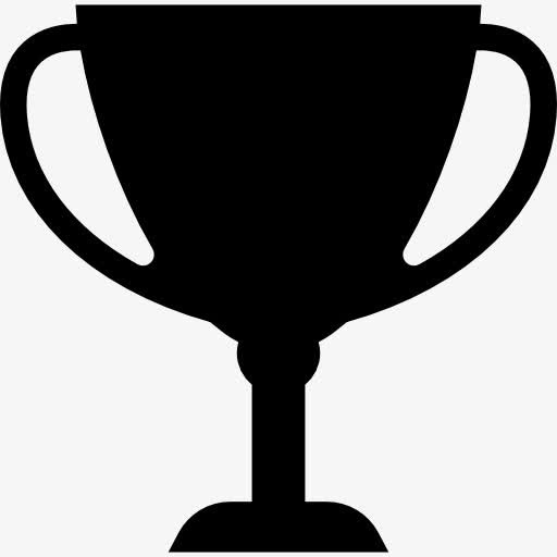 奖杯剪影图标免抠