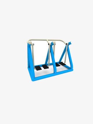 蓝色双人太空漫步机免抠