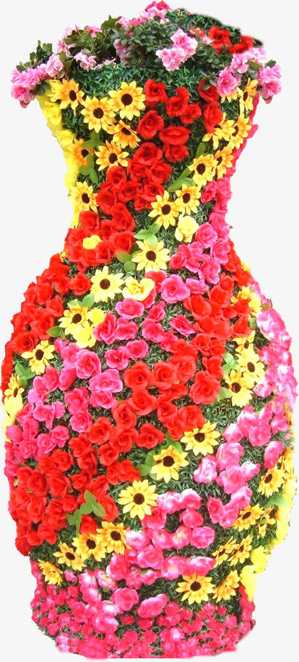 开业庆典花坛花盘花篮免抠