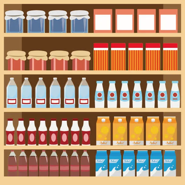 乳制品与饮品矢量图免抠