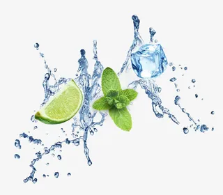 矢量水滴柠檬免抠