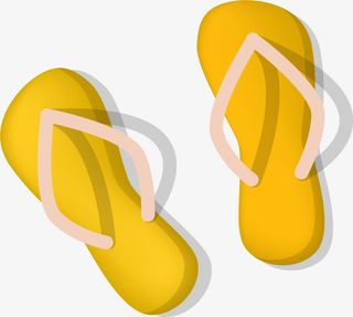 拖鞋装饰图案免抠