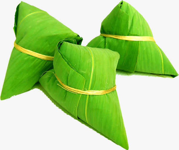 紧实绿色粽子端午免抠