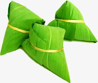 紧实绿色粽子端午免抠