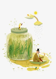 矢量瓶子树免抠