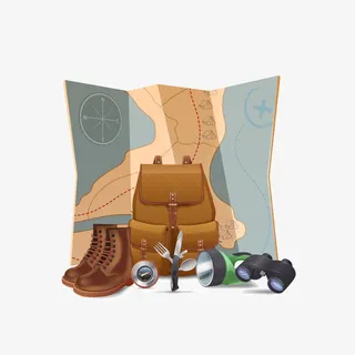 旅游休假探险剪贴画矢量图免抠