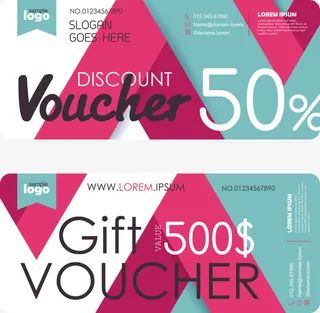矢量消费券设计免抠