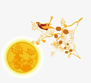 矢量手绘喜鹊免抠