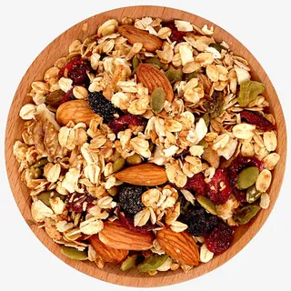 坚果果粒水果麦片素材免抠 坚果果粒水果麦片素材免抠