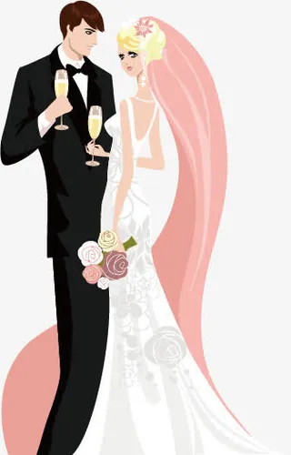 新郎 新娘免抠