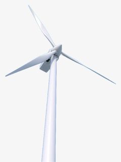白色风车免抠