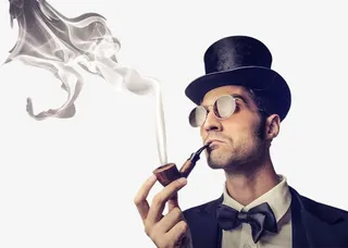 实物抽烟的男人免抠