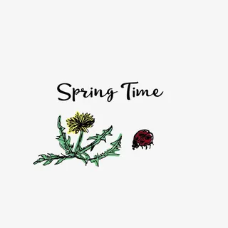 手绘春天元素免抠