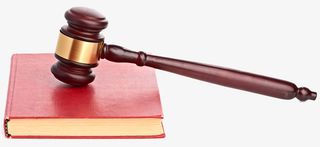 法院法庭正义锤子免抠