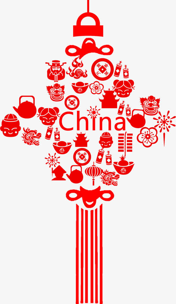 创意中国结免抠