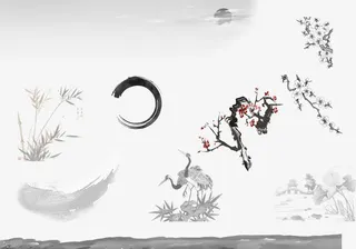 中国风插画素材免抠