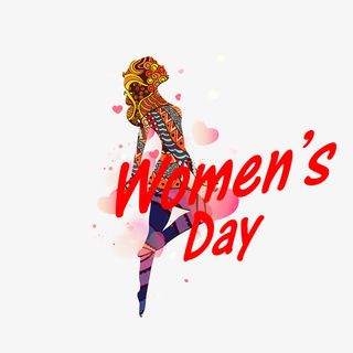 女王节卡通人物免抠