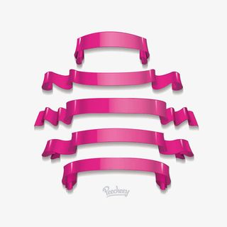 矢量紫色丝带免抠