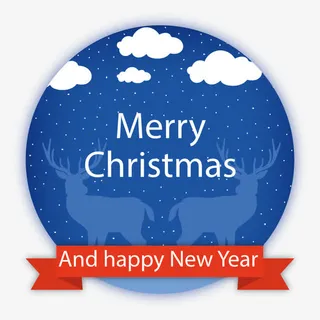 矢量圣诞夜免抠