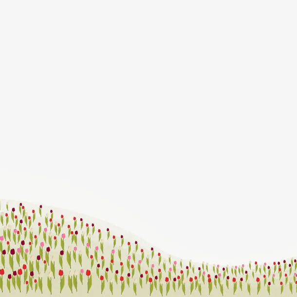 鼠绘草地矢量图免抠