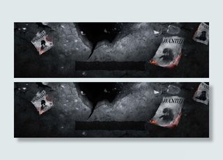 颓废火焰背景banner装饰高清