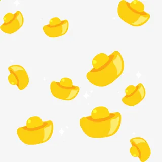 金色的金元宝海报装饰免抠