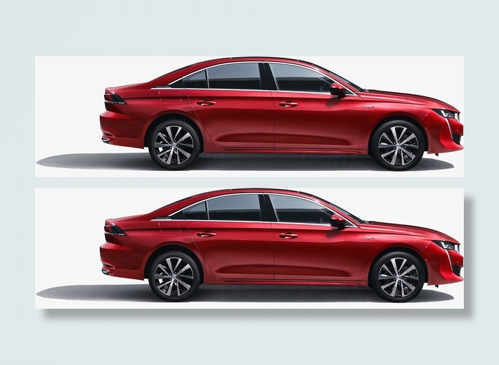 标致汽车508L免扣图免抠