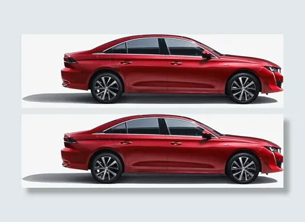 标致汽车508L免扣图免抠