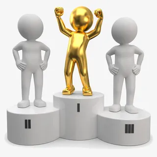 登上领奖台的金人免抠