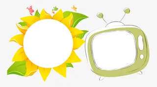 卡通文字框免抠