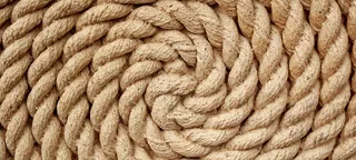 素色麻绳盘圈高清