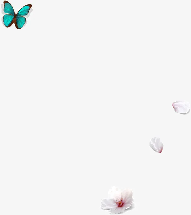 蝴蝶花瓣免抠