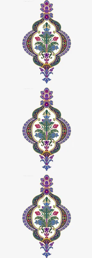 唯美藏式装饰花边图形免抠