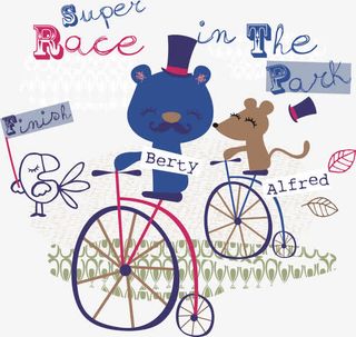 卡通动物矢量图免抠