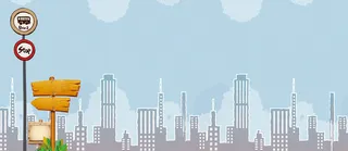 扁平banner背景高清