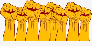 团结一致奋力一站免抠