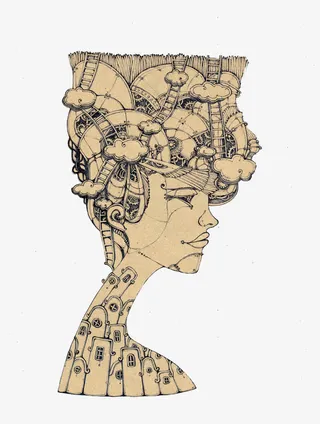 手绘人物插画免抠