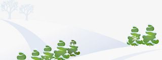扁平场景森林树木雪地免抠