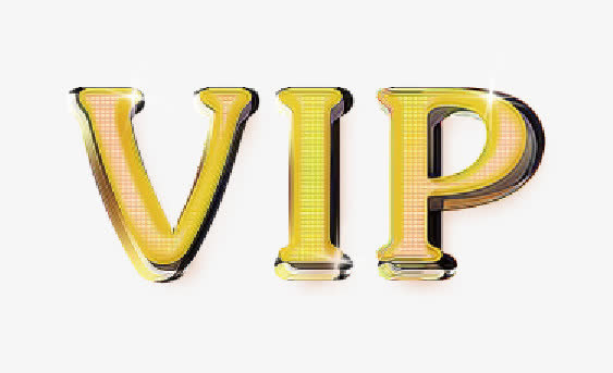 VIP字体矢量元素免抠