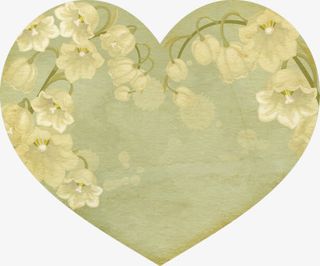 心形花朵纹理装饰免抠