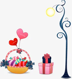 卡通情人节素材免抠