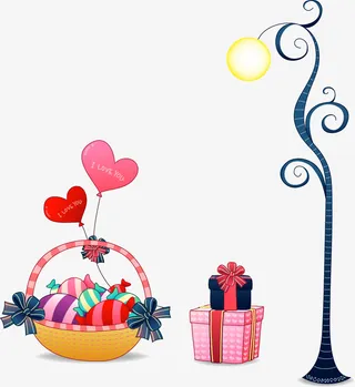 卡通情人节素材免抠