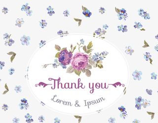 手绘蓝色花卉矢量图免抠