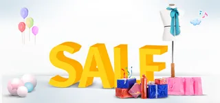 打折简约白色背景海报高清