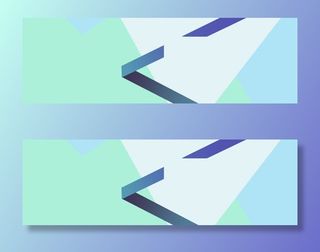 电商几何多边形炫酷背景banner免抠