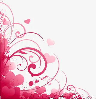 心形梦幻边框免抠图片免抠