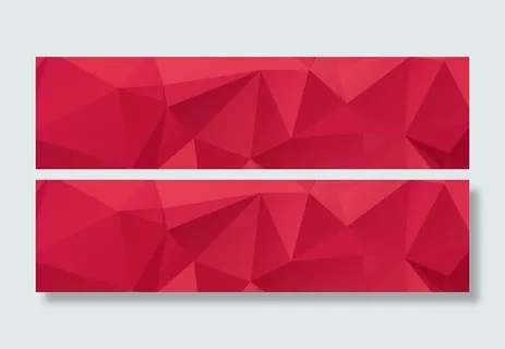 红色几何图形背景免抠