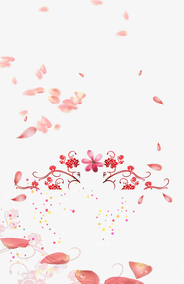 漂浮花瓣免抠