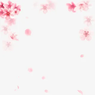 春天落英缤纷免抠