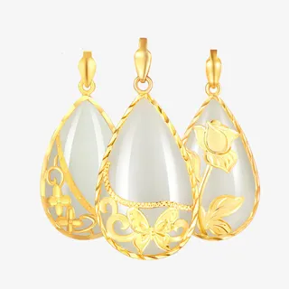 金镶玉吊坠免抠